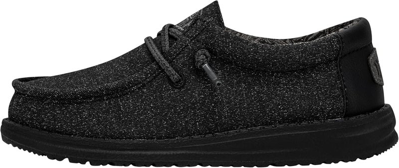 Hey Dude Basic Kids Black Slip-On Shoes by shoes - Image 1